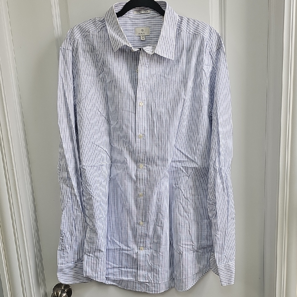 Gant Yellow and Blue Casual Button Down Shirt